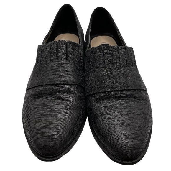 Sz 6M‎ Jones New York Upstream Metallic Black Loafers - Picture 1 of 7